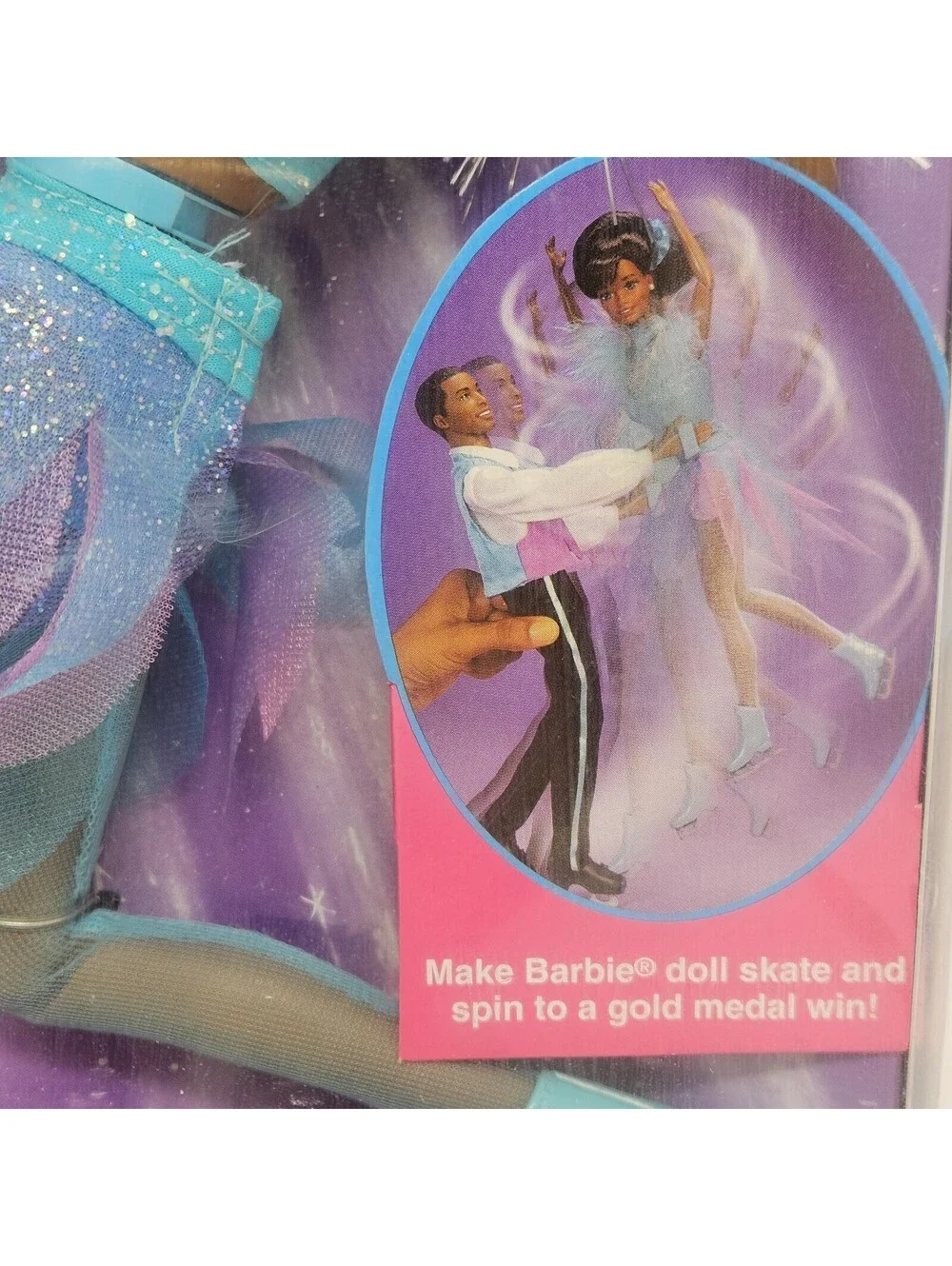Licensed Collectible Barbie Doll '98 Nagano Olympic USA Skater African American